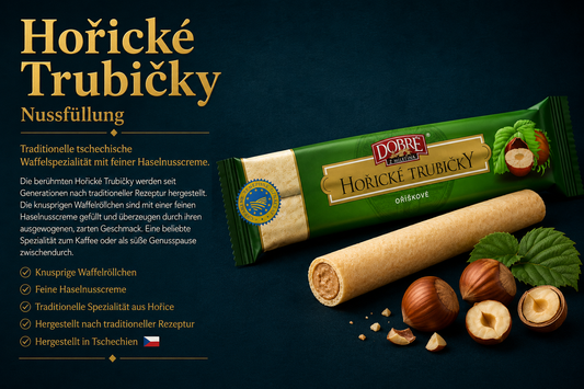 Hořické Trubičky Oříškové – Die berühmte tschechische Waffelspezialität mit Haselnusscreme 🌰🇨🇿