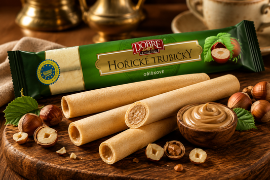 Hořické Trubičky Oříškové – Die berühmte tschechische Waffelspezialität mit Haselnusscreme 🌰🇨🇿