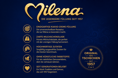 Milena – Milchschokolade mit cremiger Füllung und feiner Rumnote
