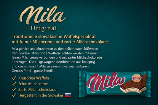 Mila – Knusprige Waffeln mit feiner Milchcremefüllung und Kakaoglasur